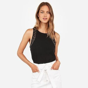 🆕Express One Eleven Embellished High Neck Tank